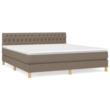 Boxspring Met Matras Stof Taupe 180 x 200 cm Getuft ontwerp