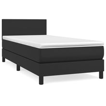 Boxspring Met Matras Kunstleer Zwart 80 x 200 cm Effen ontwerp