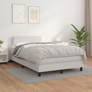 Boxspring 120x200 cm kunstleer wit