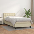 Boxspring Met Matras Kunstleer Kleurig 80 x 200 cm