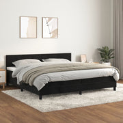 Boxspring bed 200x200 cm zwart met matras