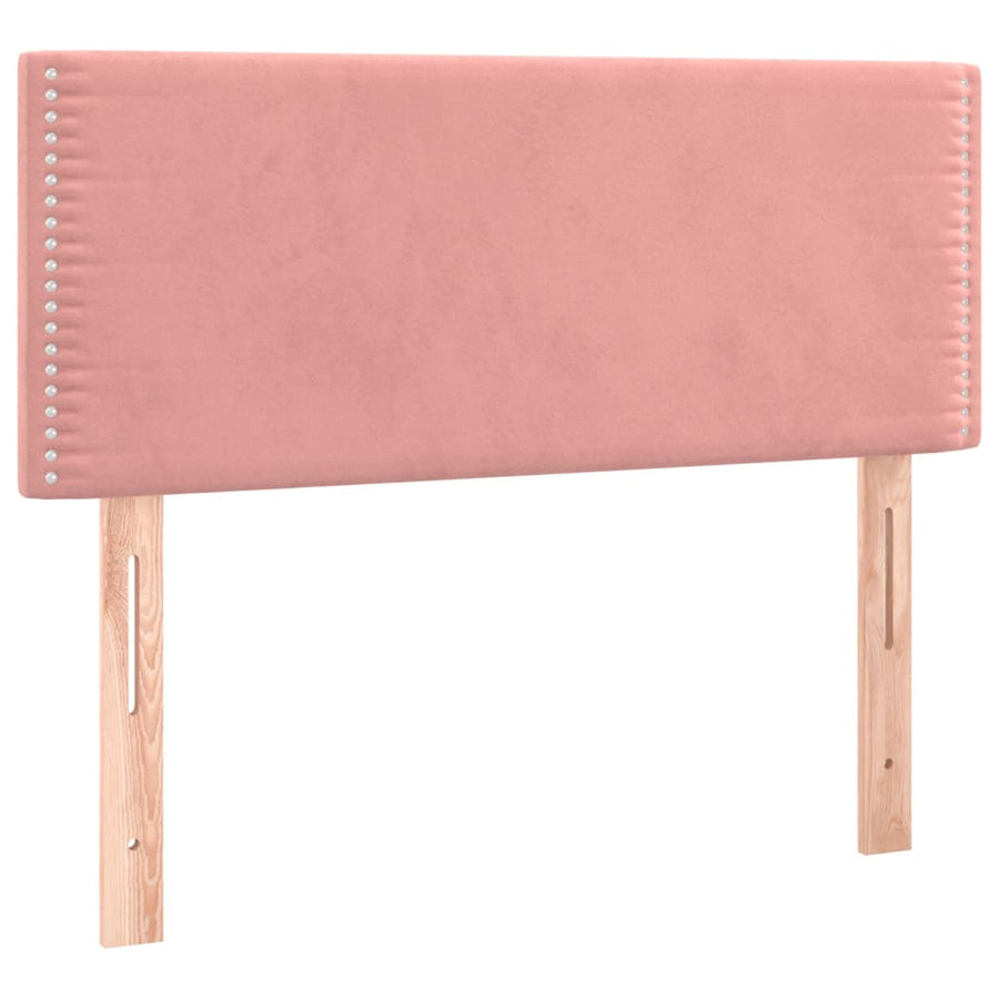 Boxspring met matras fluweel roze 120x200 cm 120 x 200 cm Roze