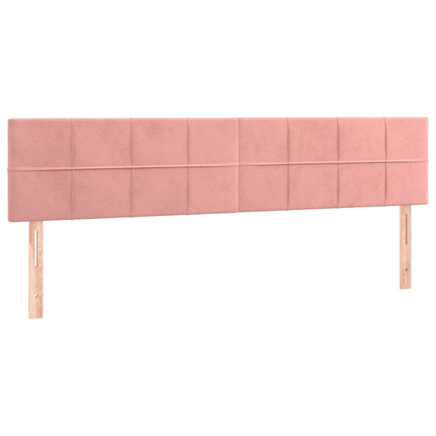 Boxspring met matras fluweel roze 180x200 cm 180 x 200 cm Roze