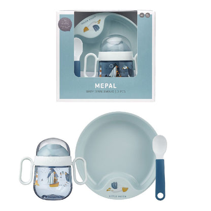 Mepal Babyservies Little Dutch Sailors Bay 3-Delig Blauw