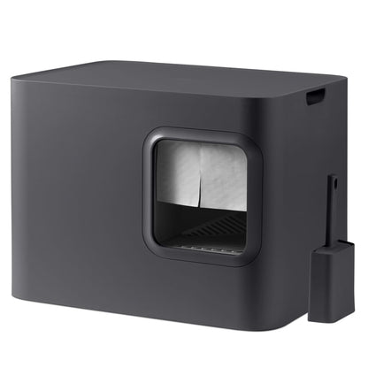 Hoopo Kattenbak Dome Grijs