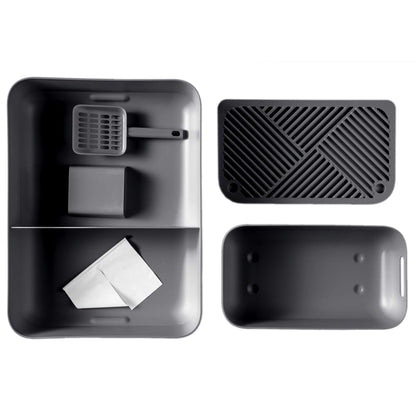 Hoopo Kattenbak Dome Grijs