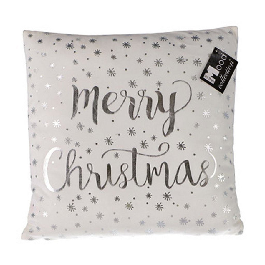 In The Mood Collection Merry Christmas Kussen Wit 40X40X10 Cm