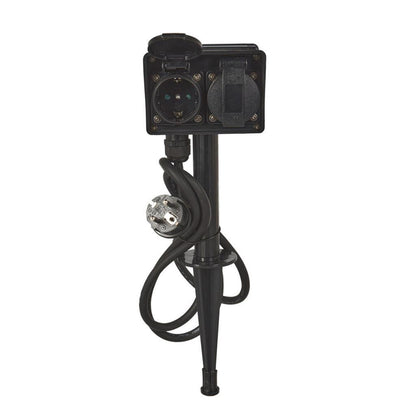 Fx Control Tuinstekkerdoos Met Timer Zwart