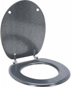 Toiletbril 45x37.5 cm zilver MDF