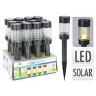 Pro Garden Solar Lamp Anthracite Stainless Steel & Glass