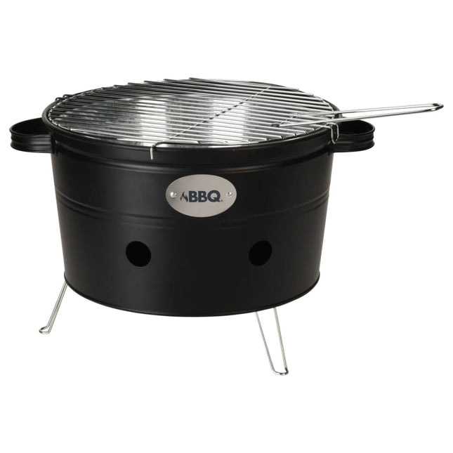 Progarden Barbecue Emmer Met 2 Handvatten 34,5 Cm Matzwart