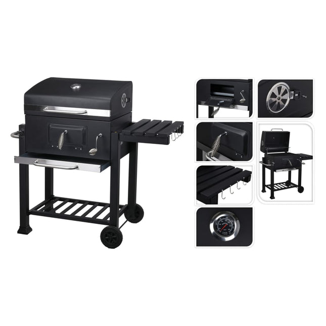 Progarden Trolleybarbecue Medium Zwart