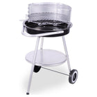 Barbecue 47x77 cm zwart/rvs