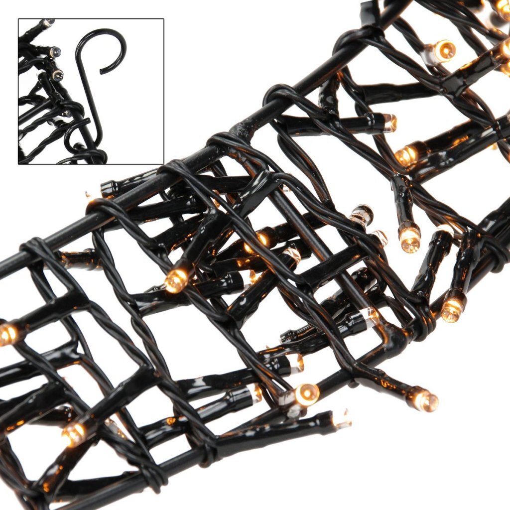 S.i.a. Decoratie Led Ring 38 Cm 300 Led'S Warm Wit Zwart
