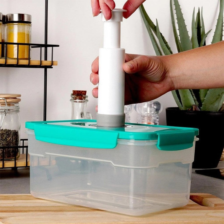 Excellent Houseware Vacu&Uuml;M Vershouddoos 2,3L Groen/Transparant