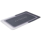 Badkamermat 79.5x49.5 cm grijs anti-slip
