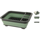 Afdruiprek opvouwbaar 36.5x12x31 cm groen grijs