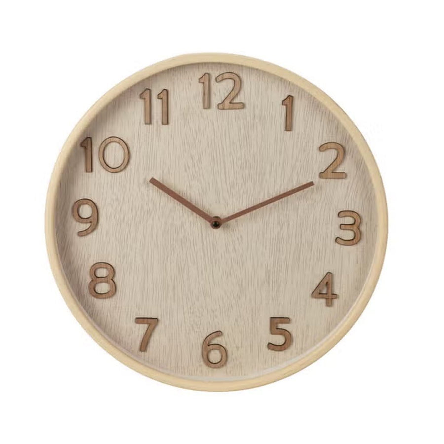 Overige Merken Wandklok Houtlook 38X5 Cm Grijs