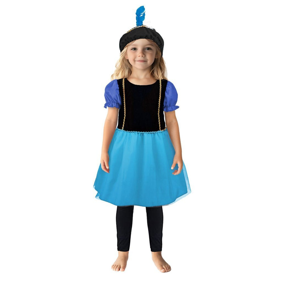 Overige Merken Pietenjurk 110-116 Paars/Blauw