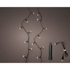 Lumineo Kerstverlichting 8m zwart twinkel effect IP44