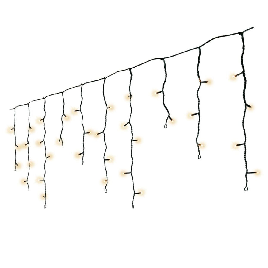 Lumineo Led Icicle Twinkel 259 Leds 11 M Zwart Soft Gold Licht
