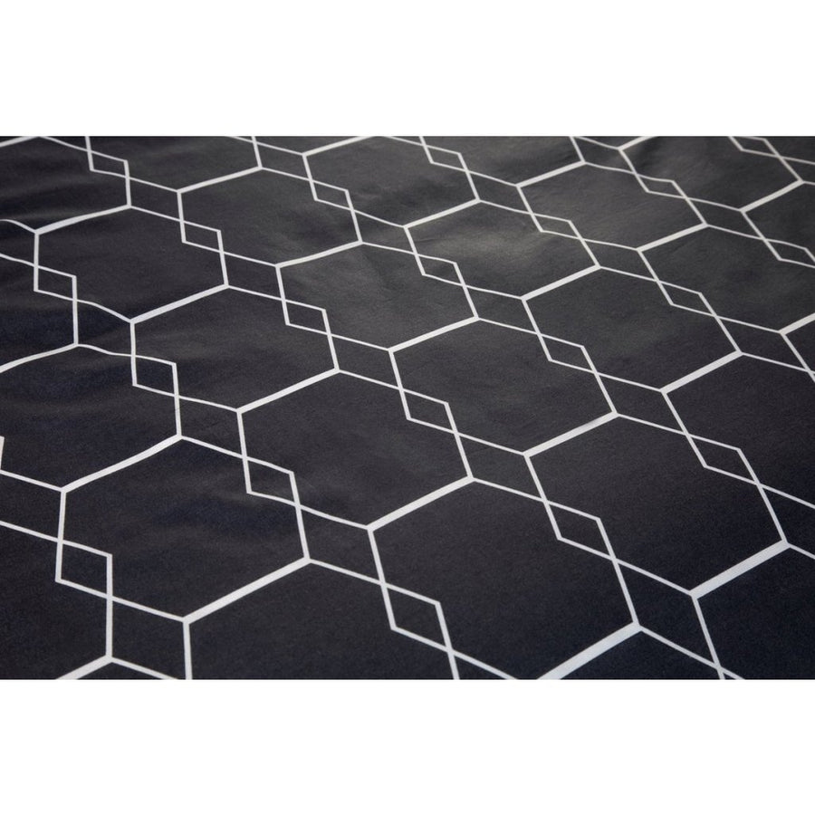 Ten Cate Katoenen Eenpersoons Dekbedovertrek 140X200/220 Cm Graphic Antraciet