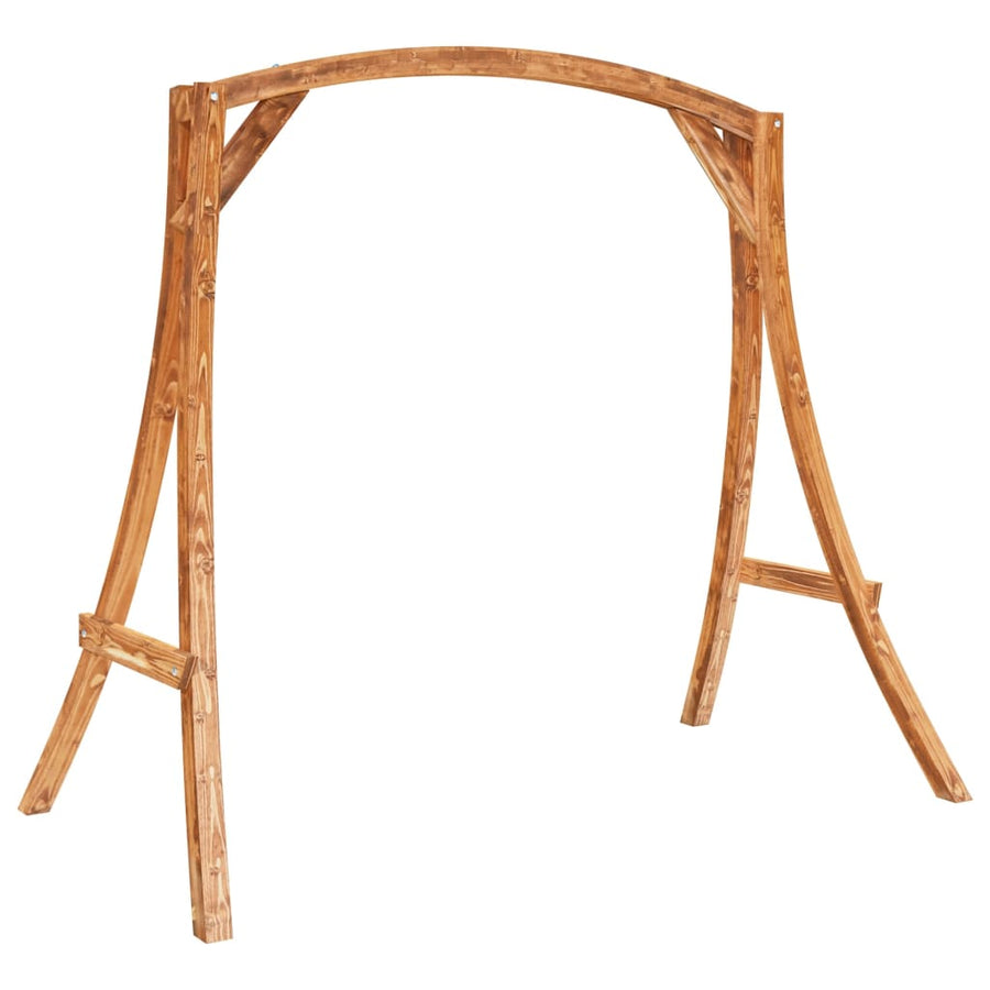 Schommelbank Vurenhout Met Teak Afwerking