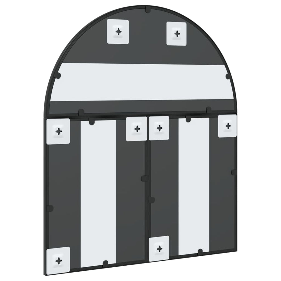 Wandspiegel Boog Ijzer Zwart 60 x 70 cm
