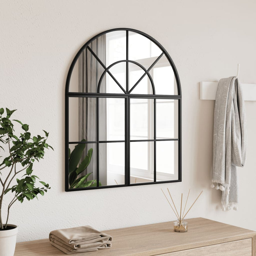 Wandspiegel Boog Ijzer Zwart 60 x 70 cm