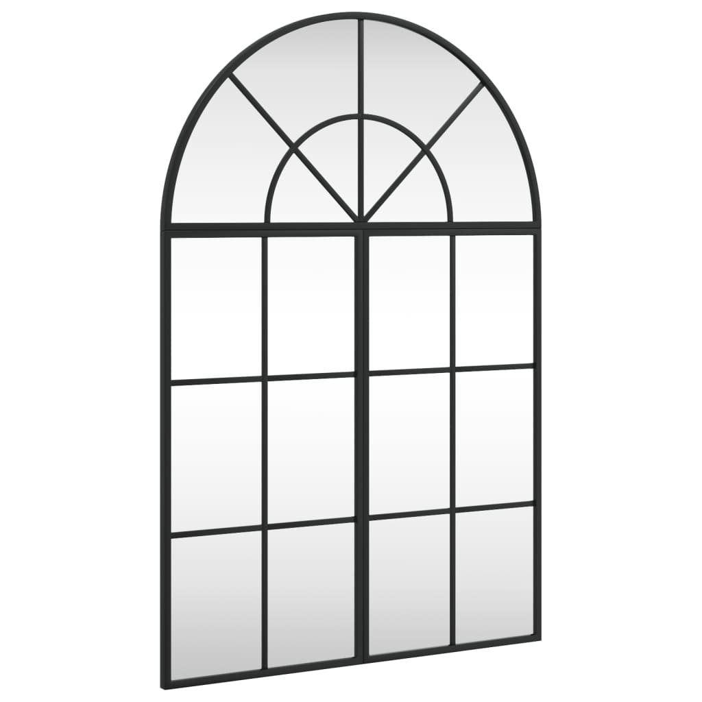 Wandspiegel Boog Ijzer Zwart 60 x 90 cm