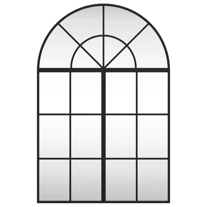 Wandspiegel Boog Ijzer Zwart 60 x 90 cm
