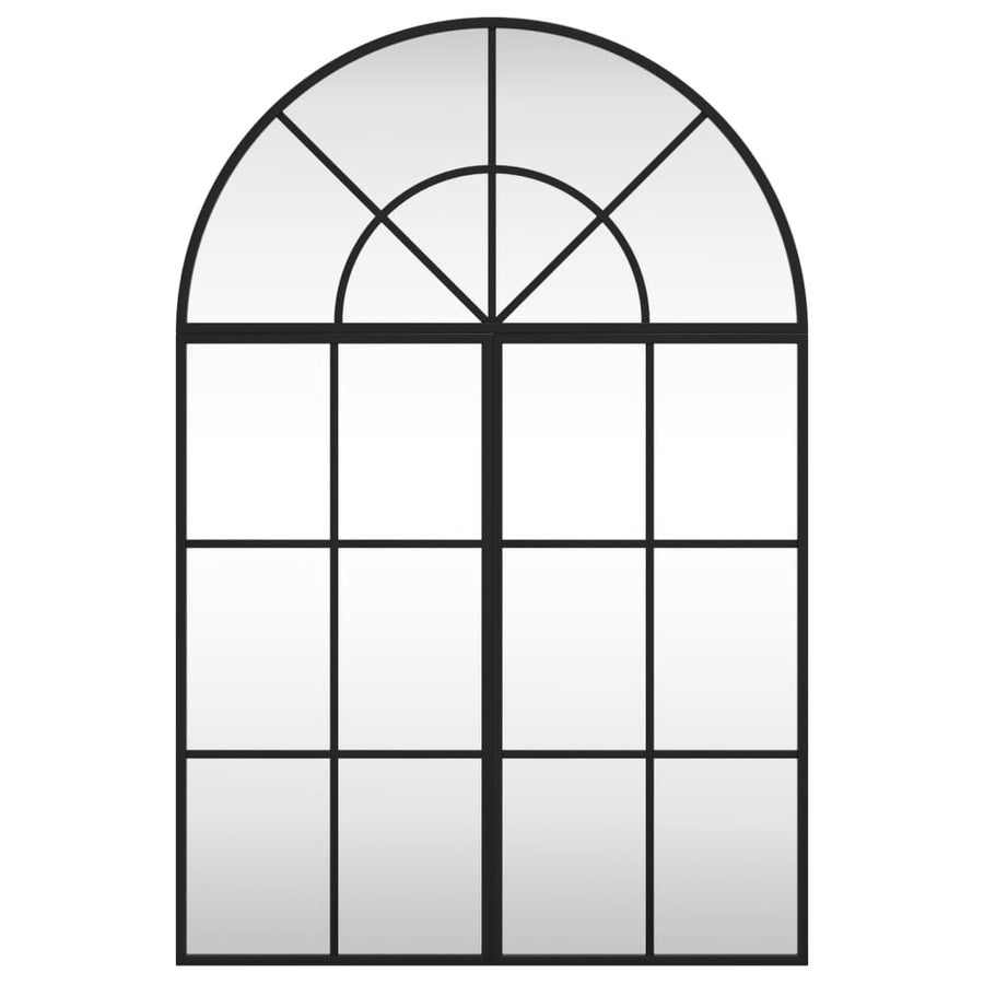 Wandspiegel Boog Ijzer Zwart 60 x 90 cm