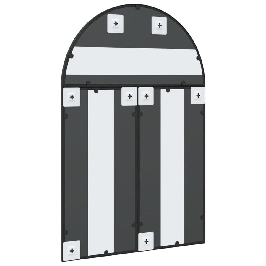 Wandspiegel Boog Ijzer Zwart 60 x 90 cm