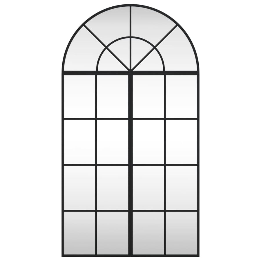 Wandspiegel Boog Ijzer Zwart 60 x 110 cm