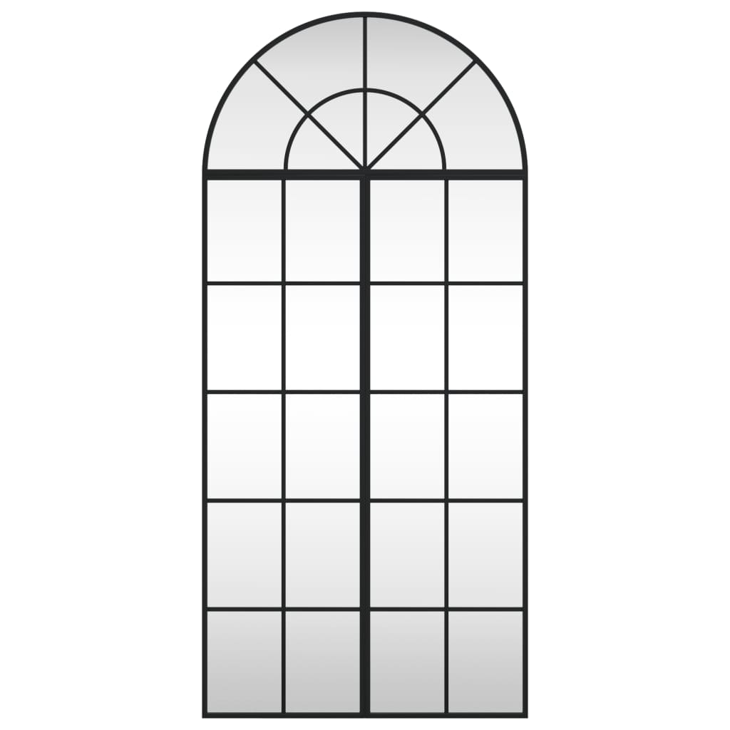 Wandspiegel Boog Ijzer Zwart 60 x 130 cm