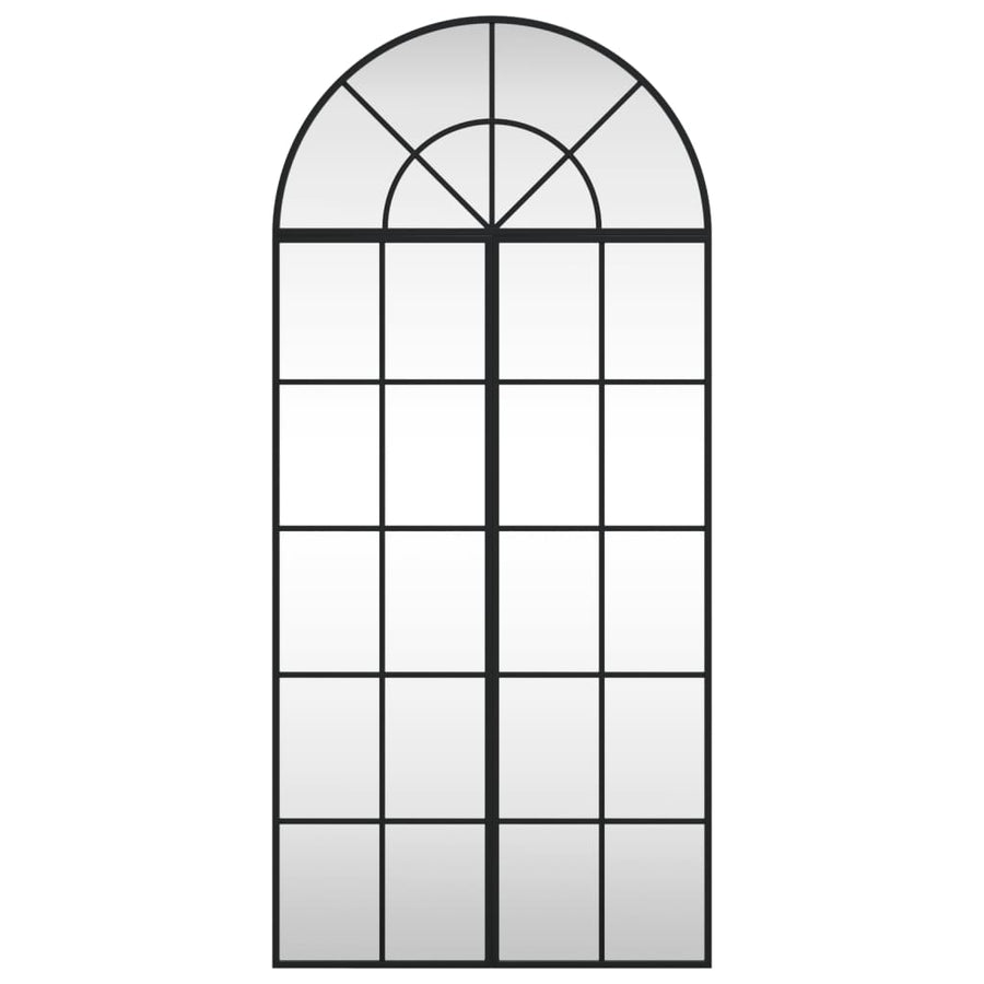 Wandspiegel Boog Ijzer Zwart 60 x 130 cm