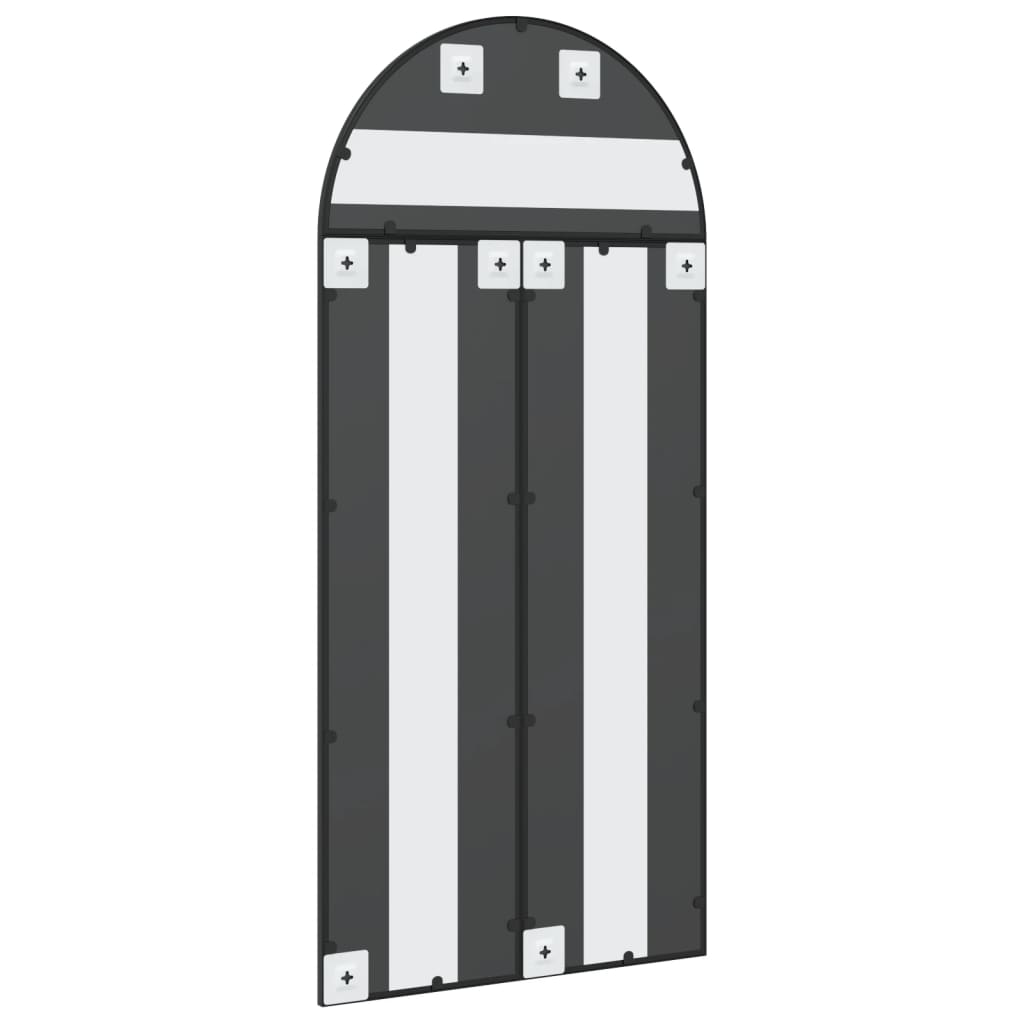 Wandspiegel Boog Ijzer Zwart 60 x 130 cm
