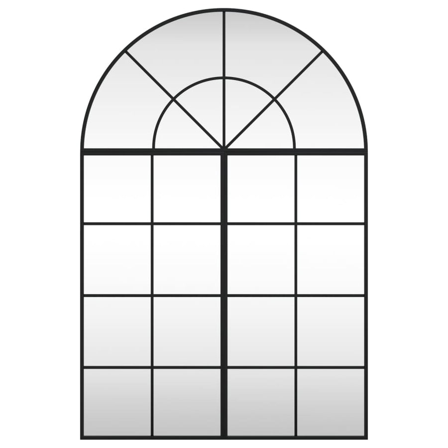 Wandspiegel Boog 80X120 Cm Ijzer Zwart