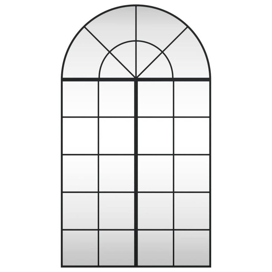 Wandspiegel Boog Ijzer Zwart 80 x 140 cm