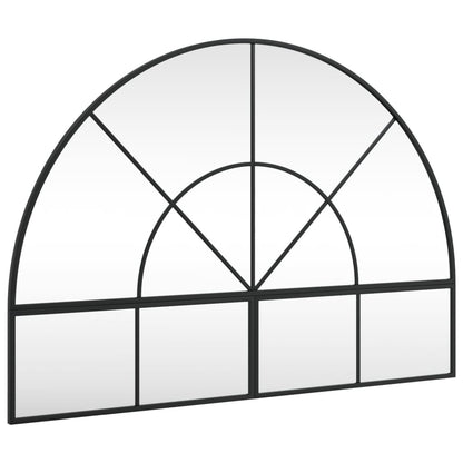 Wandspiegel Boog Ijzer Zwart 100 x 70 cm