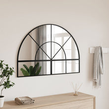 Wandspiegel Boog Ijzer Zwart 100 x 70 cm