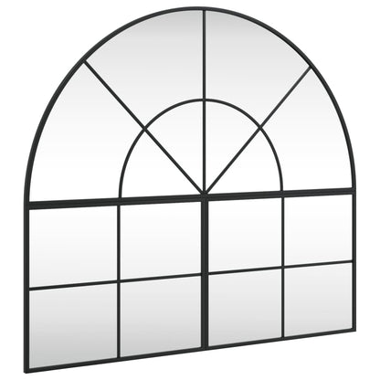 Wandspiegel Boog 100X90 Cm Ijzer Zwart