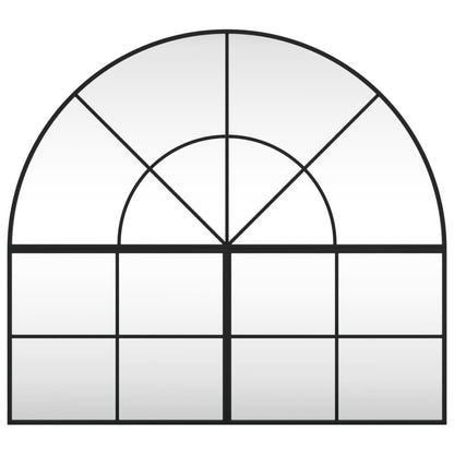 Wandspiegel Boog 100X90 Cm Ijzer Zwart