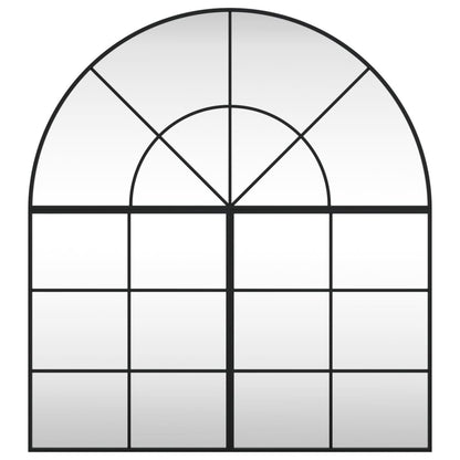 Wandspiegel Boog 100X110 Cm Ijzer Zwart