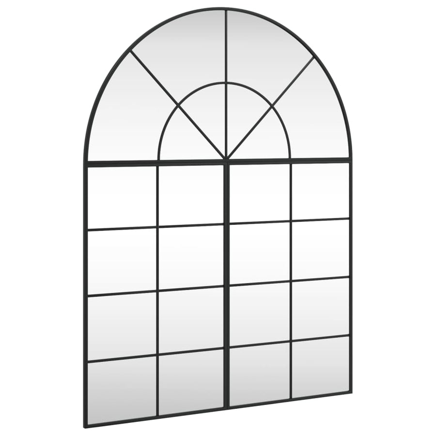 Wandspiegel Boog Ijzer Zwart 100 x 130 cm