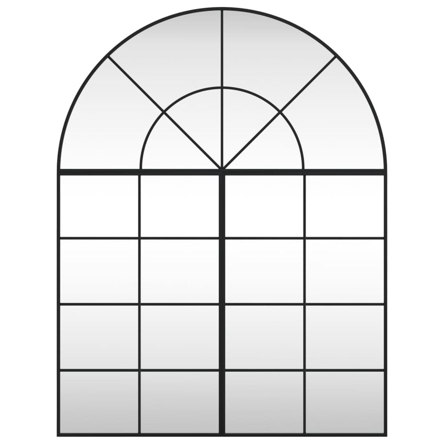 Wandspiegel Boog Ijzer Zwart 100 x 130 cm