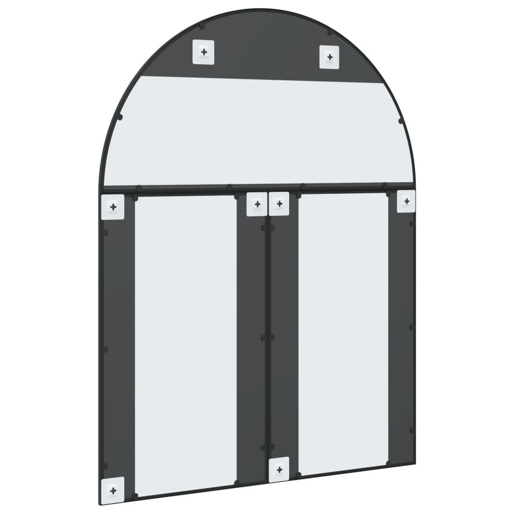 Wandspiegel Boog Ijzer Zwart 100 x 130 cm