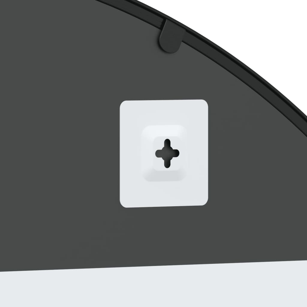 Wandspiegel Boog Ijzer Zwart 100 x 130 cm