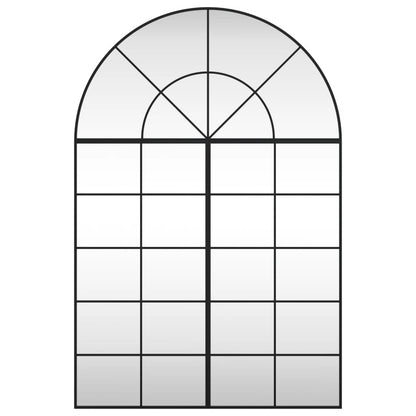 Wandspiegel Boog 100X150 Cm Ijzer Zwart