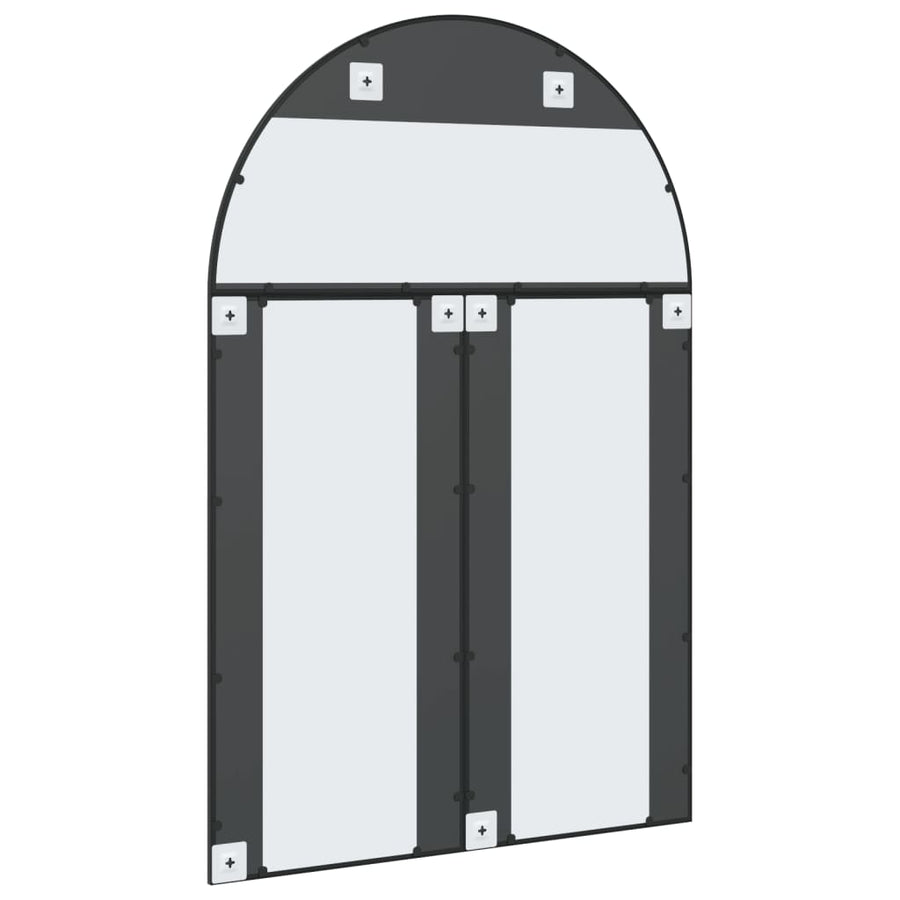 Wandspiegel Boog 100X150 Cm Ijzer Zwart